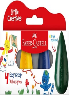 FABER-CASTELL Faber Castell Early Age Easy Grip Wax Crayons 4 Colors 