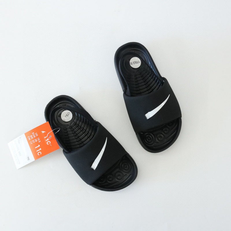 Putian Little Cute Closed-Toe Mesh Sandals For Children, Boys' And Girls' Toddler Shoes, Morandi Color Clog Shoes - Image 1