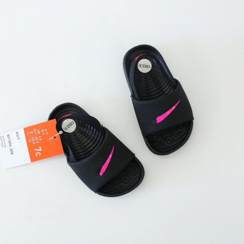 Putian Little Cute Closed-Toe Mesh Sandals For Children, Boys' And Girls' Toddler Shoes, Morandi Color Clog Shoes - Image 5