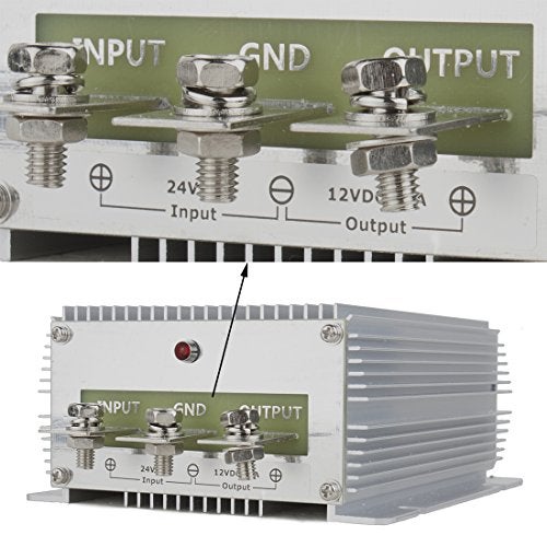 uxcell Voltage Converter Regulator DC 24V to DC 12V 60A 720W Truck Power Transformer - Image 5