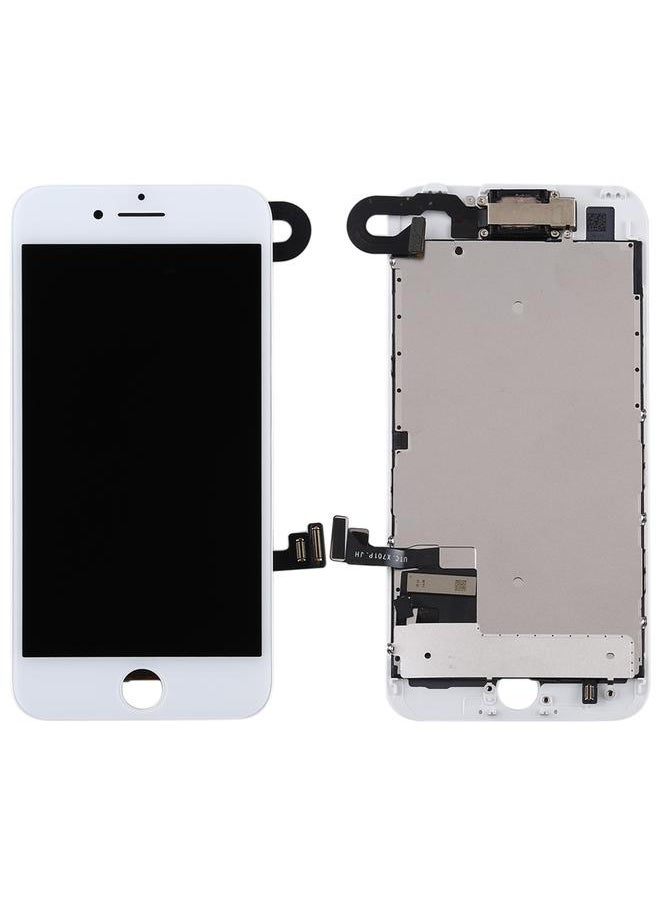 شاشة TFT LCD بديلة تتضمن كاميرا أمامية لهاتف iPhone 7 باللون الأبيض