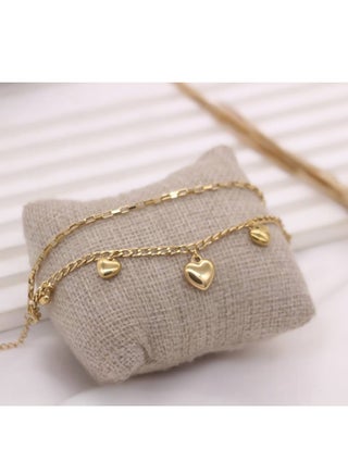 MANIKAN Women's Bracelet Two-Layer with Heart Design in Gold Color, Made of Stainless Steel - pzsku/Z7E8FFBB86F05979D7BBFZ/45/_/1737358983/03f230d9-92a9-48b1-bf67-2b70bbaa7bfe