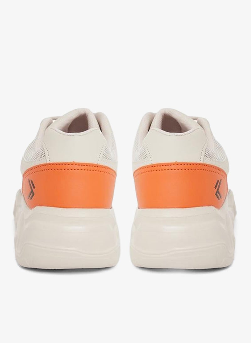 ستايلي اكتيف حذاء رياضي برباط ونعل سميك ولوحة متباينة اللون - Image 5