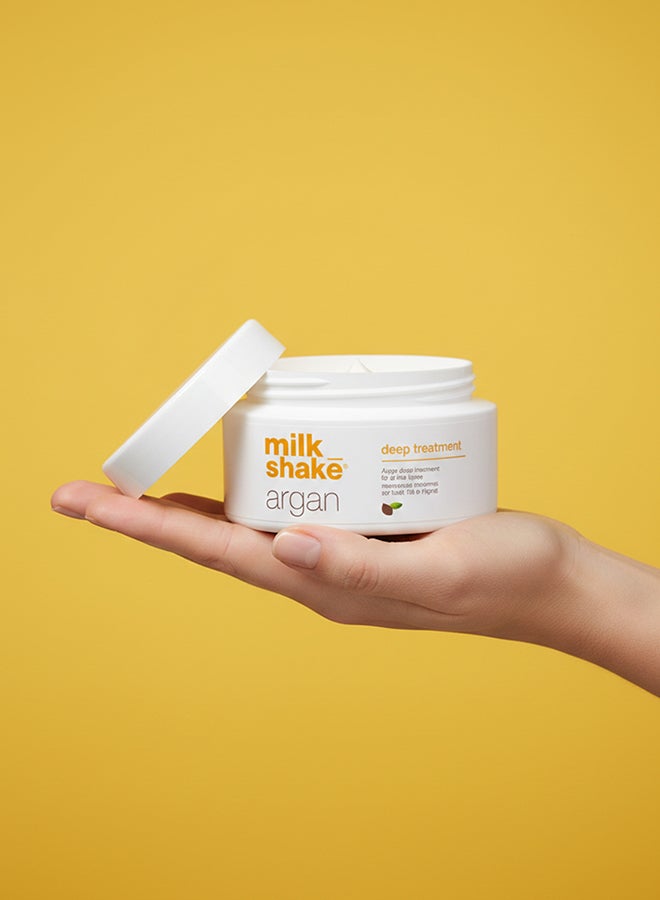 Milk Shake Argan Deep Treatment Mask – Nourishing Hair Treatment with Organic Argan Oil & Wheat Proteins – Anti-Frizz, Hydrating & Color-Safe Hair Mask for Soft, Shiny, Manageable Hair, 200ml - Image 5