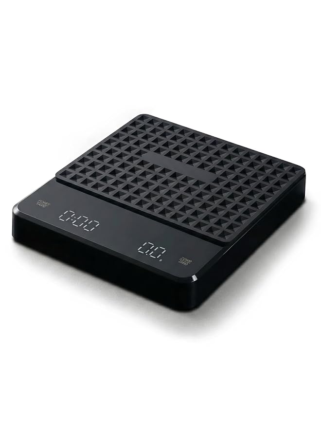 S-TOP Digital Coffee Scale with Timer - 3kg/0.1g High Precision Espresso Scale, Hidden LED Screen & Touch Buttons, USB Type-C Rechargeable, for Pour-Over, Kitchen & Baking (Black),with Silicone Cover - Image 1