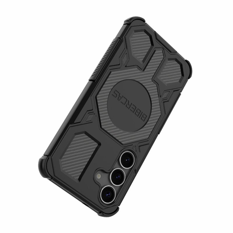 BIBERCAS For Samsung Galaxy S25 5G Real Color Series Magsafe Shockproof Phone Case(Gray) - Image 4