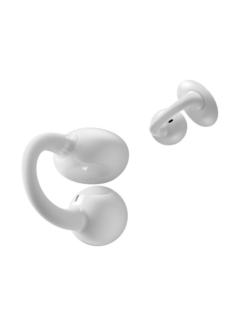 sanag Z60S Open-Ear Clip Earbuds, 5.1g Ultra-Light Comfort, 50H Long Battery, Immersive Sound, Fashionable Design, Clear Call, Noise Resistance, IPX4 Waterproof, Smart App Control, iOS And Android White - Image 3