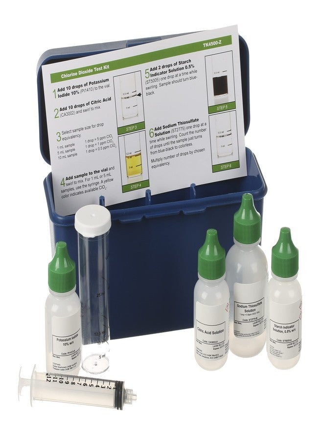 Bartovation Chlorine Dioxide Drop Test Kit 1 Drop is .5-5.0 ppm depending on Sample Size