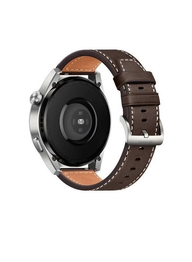 DTBG Huawei Watch Band Leather Strap, Compatible with GT3/2 46mm Watch Size, 22mm Band Width, Elegant Design, 1 Piece(Brown) - Image 1