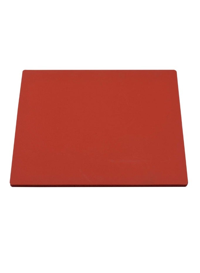 Kalon Red Silicone Rubber Sheet Heat Press Machine Crafting T-Shirts Heat Transfer Sublimation Silicone-rubber pad  38x38cm Heat Transfer Pressing Pad - Image 1