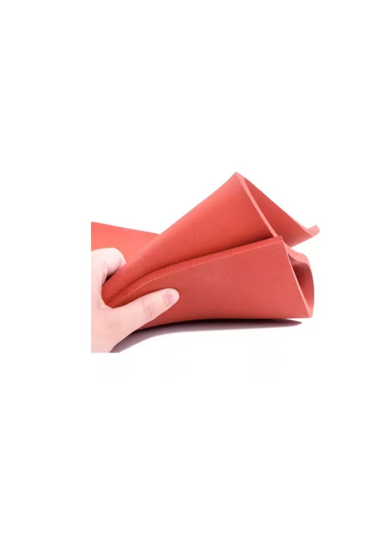 Kalon Red Silicone Rubber Sheet Heat Press Machine Crafting T-Shirts Heat Transfer Sublimation Silicone-rubber pad  38x38cm Heat Transfer Pressing Pad - Image 2