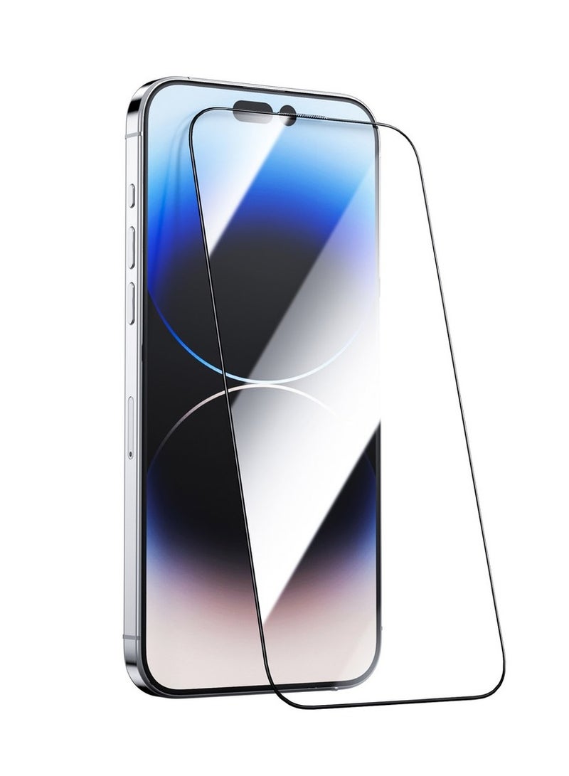 Green Lion 9H Steve Matte Strong Full Glass Protectorr for iPhone 15 Pro - Clear - Image 1