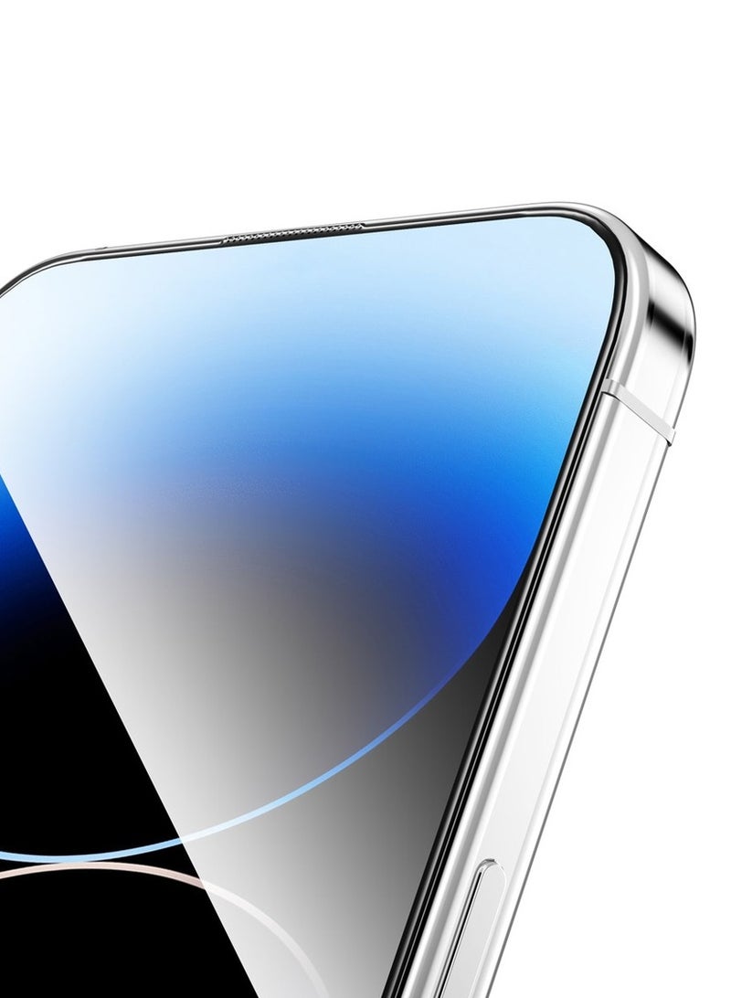 Green Lion 9H Steve Matte Strong Full Glass Protectorr for iPhone 15 Pro - Clear - Image 3