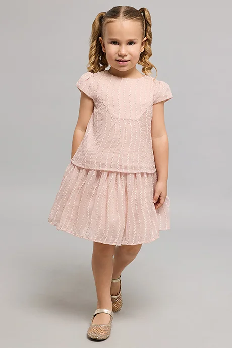 R&B Embroiderd Top and Skirt Set