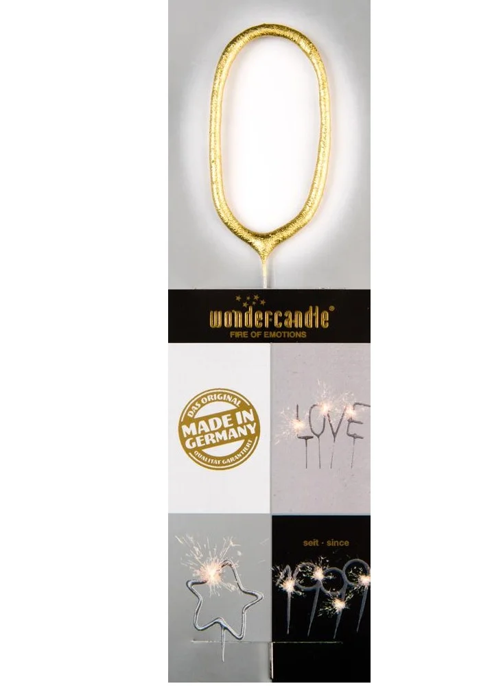 Wondercandle Gold Sparkler Candle O