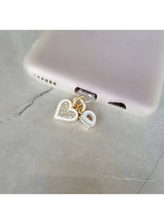 سدادة غبار للقلب لمنفذ هاتف Type C هدية حفلة عطلات - Image 1