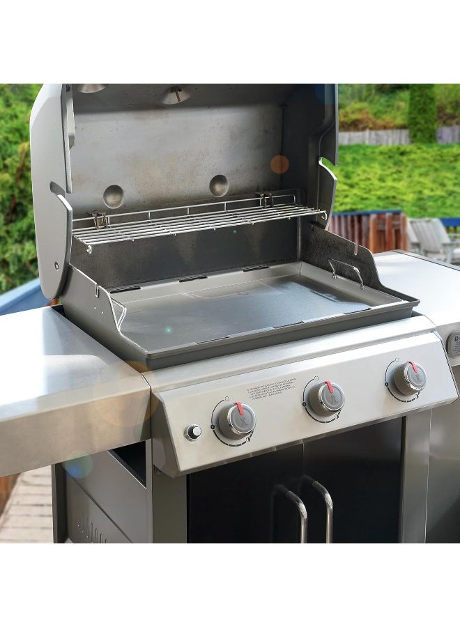 Stainless Steel Flat Top Griddle Full-Size Griddle Insert For Weber Genesis Ii And Genesis Ii Lx 300 Series Gas Grill  - Image 5