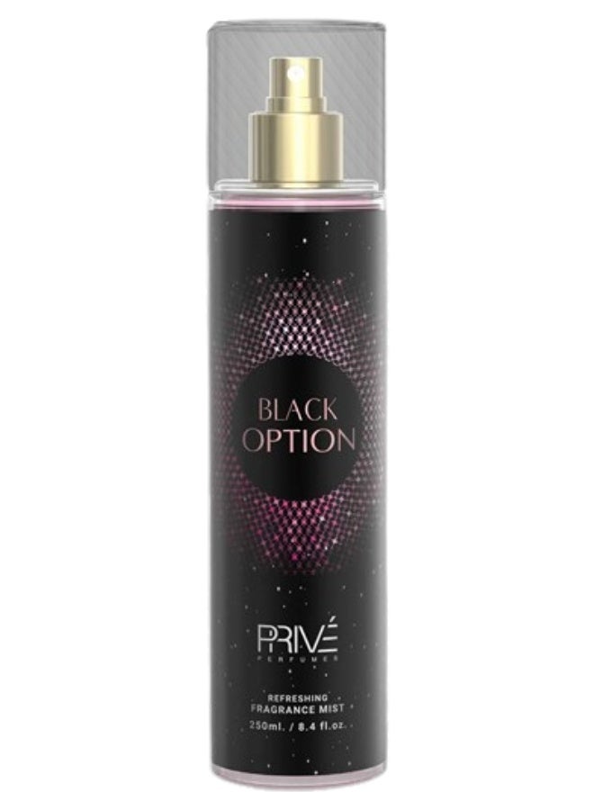 PRIVE 7 Pieces Black Opiton Fragrance Mist 250ML - Image 2