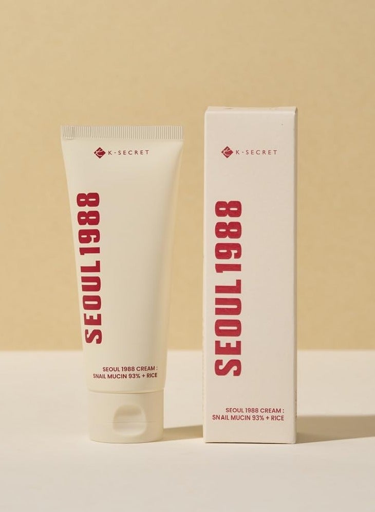 K-SECRET K-SECRET SEOUL 1988 Cream : Snail Mucin 93% + Rice - Image 1