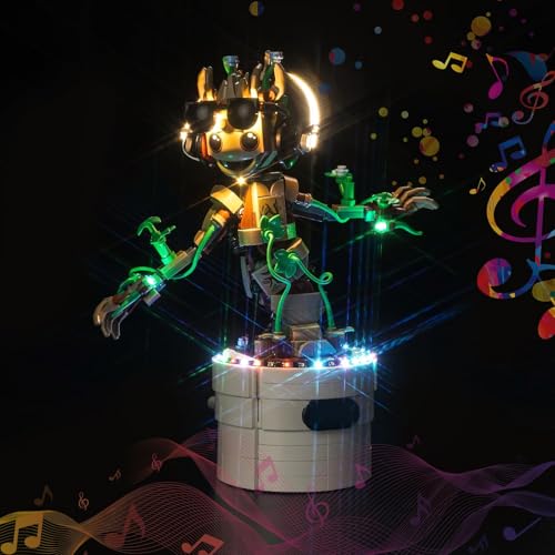 LocoLee LED Light Kit Compatible with Lego 76297 Dancing Groot No Models Only Light Creative Lighting Set Accessories Compatible with Lego 76297 Dancing Groot Set Music Version - Image 1