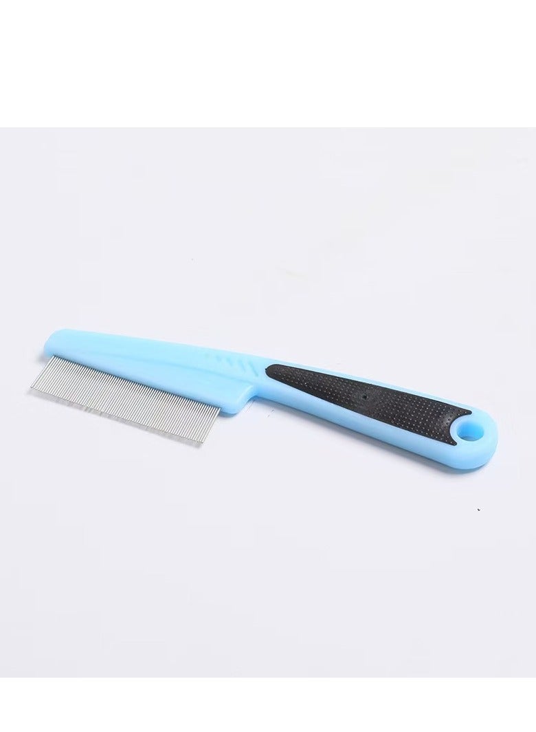 Generic Anti-dandruff comb stainless steel fine-tooth comb anti-dandruff comb scalp cleaning detoxification multi-function comb  - Image 1
