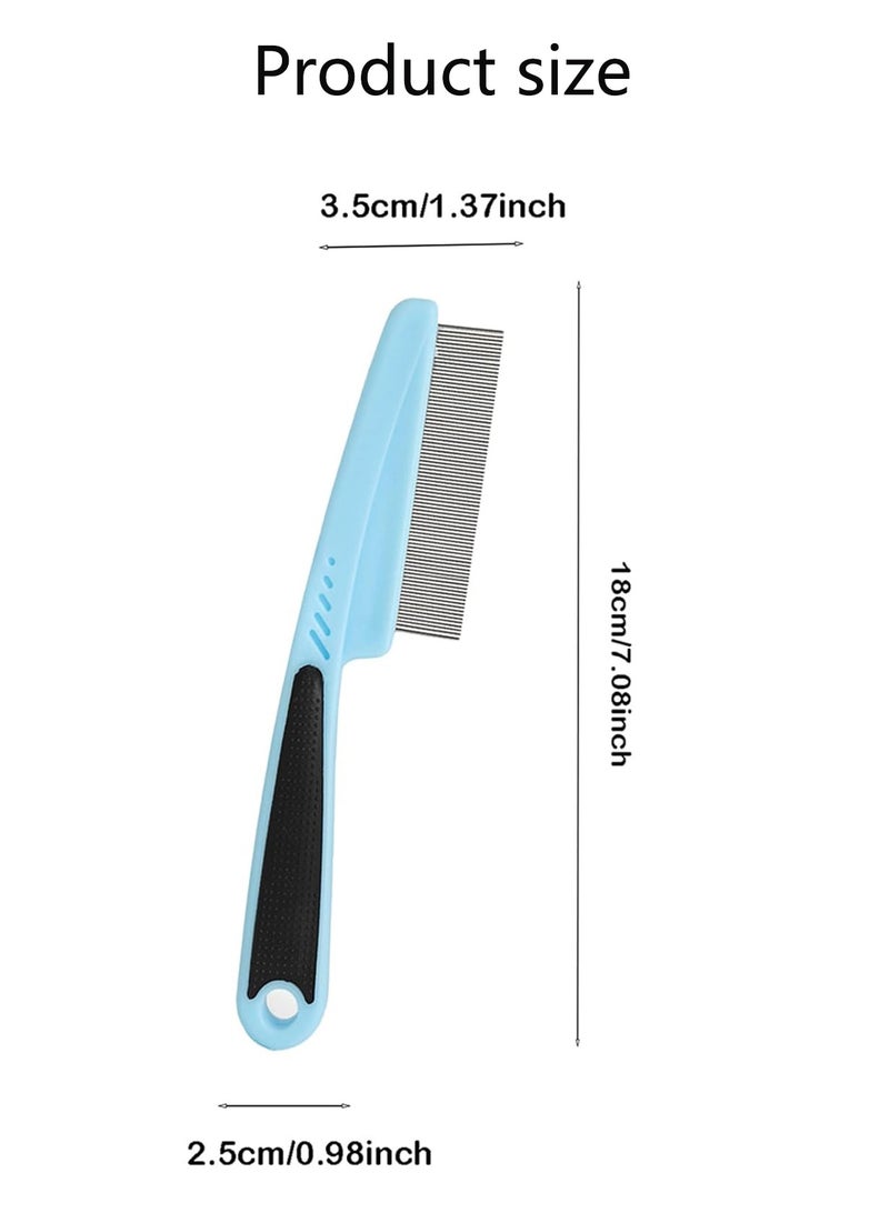 Generic Anti-dandruff comb stainless steel fine-tooth comb anti-dandruff comb scalp cleaning detoxification multi-function comb  - Image 2