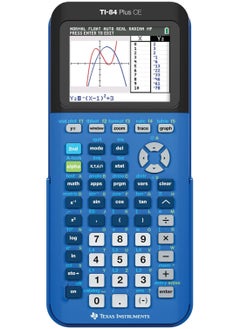 TEXAS INSTRUMENTS Instruments TI-84 Plus CE Color Graphing Calculator,  Blue  - Image 1