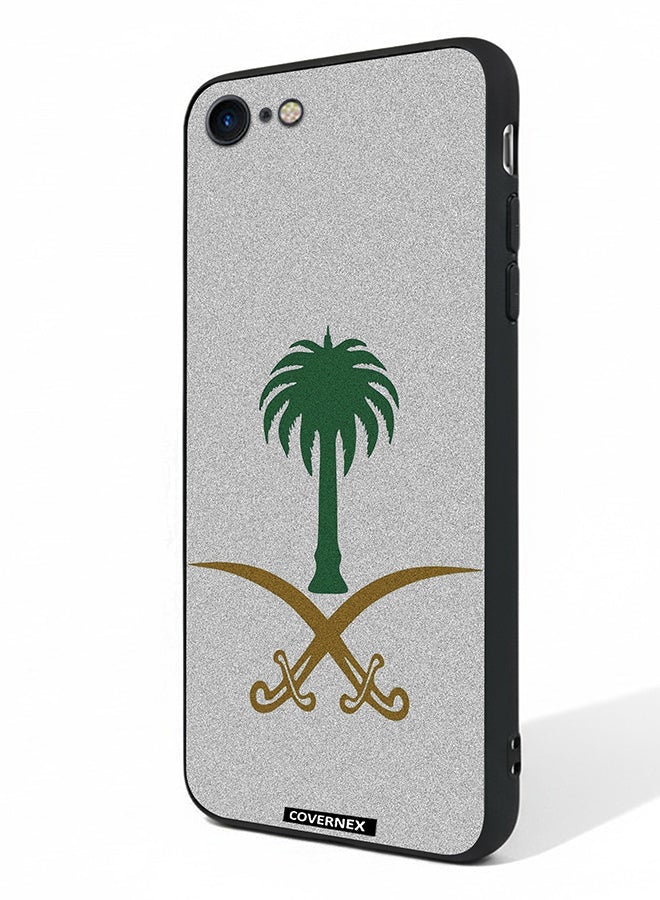 Covernex Apple iPhone 7 Protective Case Cover Printed Featuring Saudi Arabian National Emblem - Image 1