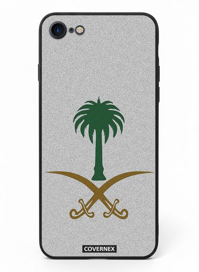 Covernex Apple iPhone 7 Protective Case Cover Printed Featuring Saudi Arabian National Emblem - Image 2