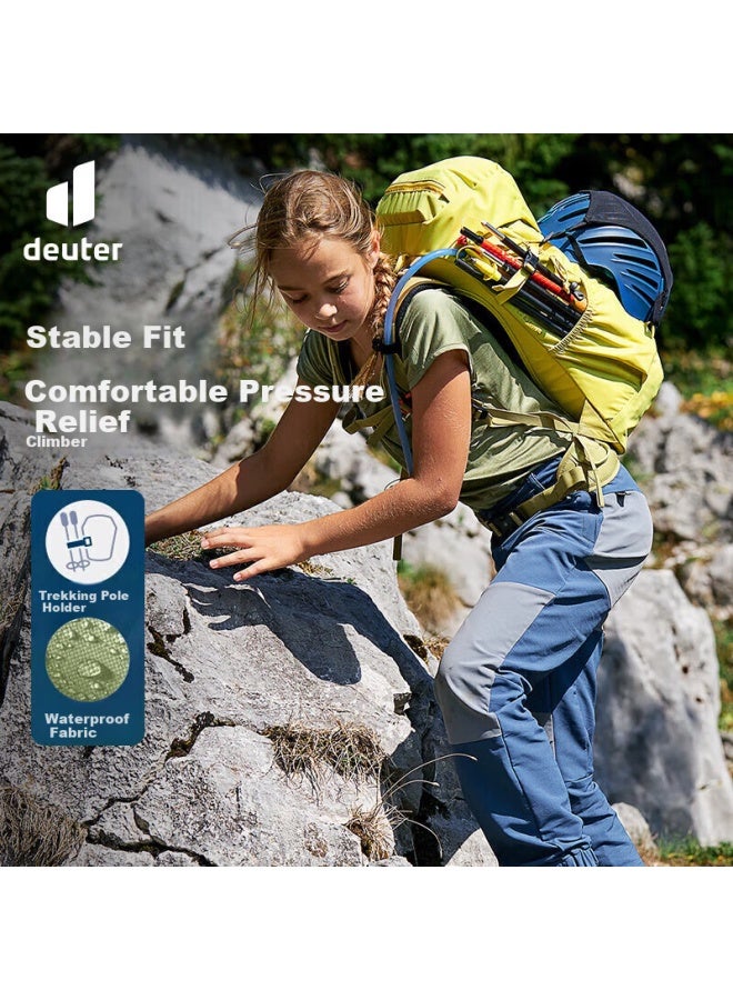 Deuter Mountaineering Backpack Children's Professional Outdoor Hiking Climbing Travel Adventure Daypack Bud Yellow - 22l - Image 1