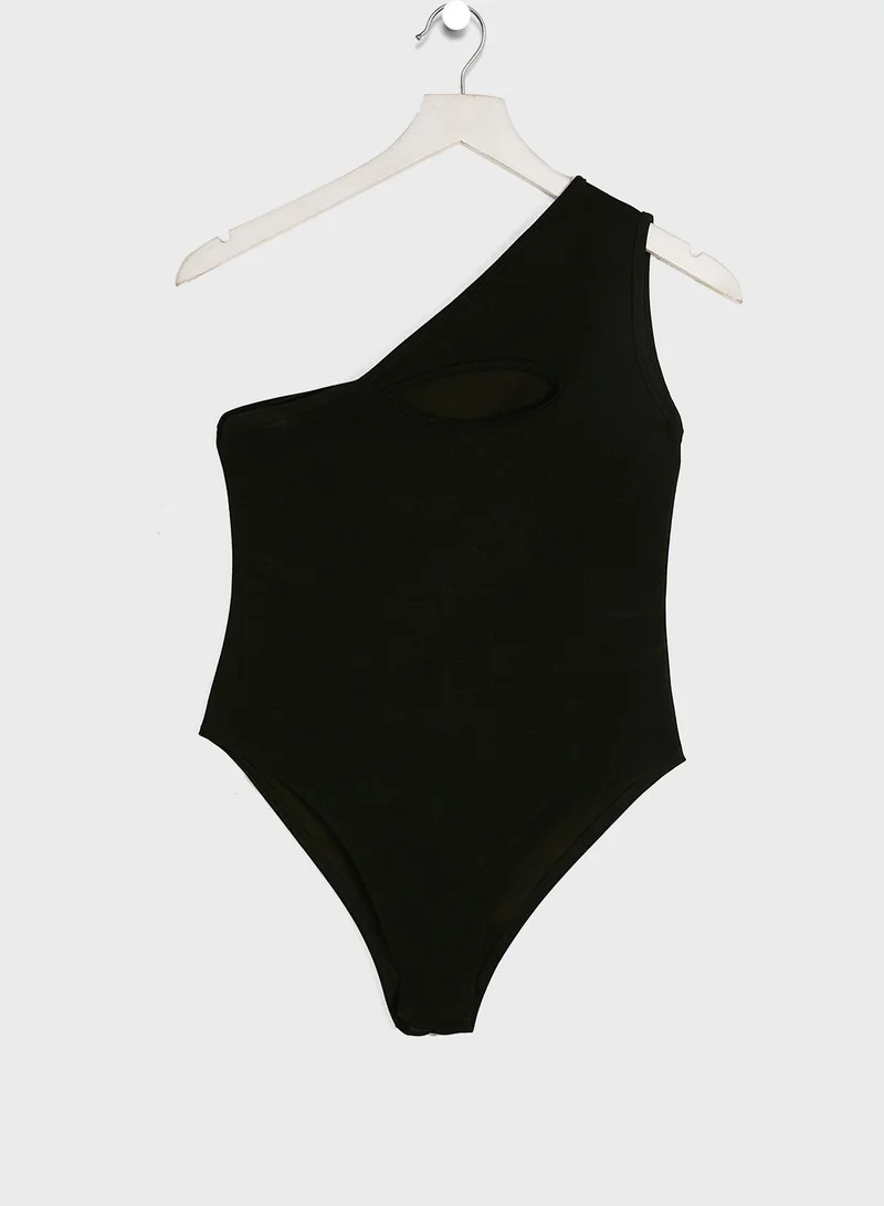 LASULA One Shoulder Cut Out Body