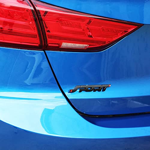 VELINEX® 3D Sport Logo Emblem Decal Badge Sticker, Waterproof, Self-Adhesive Non-Rusting Decal for All Cars & Bikes Decoration Waterproof Badge Emblem Adhesive Badge Sticker (Sport Logo 2 PCS, Black) - Image 2