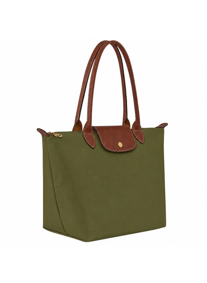 Longchamp Le Pliage Medium Tote Bag - Military Olive Green - Image 2