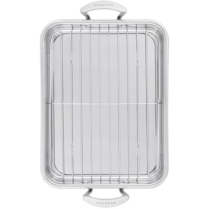 SCANPAN Impact Roasting Pan With Rack 71422600 - Image 4
