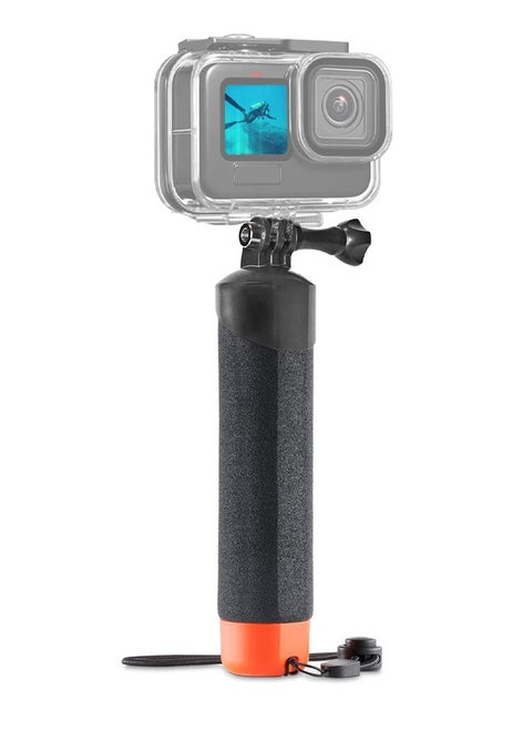 Waterproof Monopod Floating Hand Grip for Go Pro Hero 12/11/10/9/8/7/6/5/4/3 Session DJI Osmo and Other Action Cameras Stands Snorkeling Underwater Diving Selfie Pole Stick