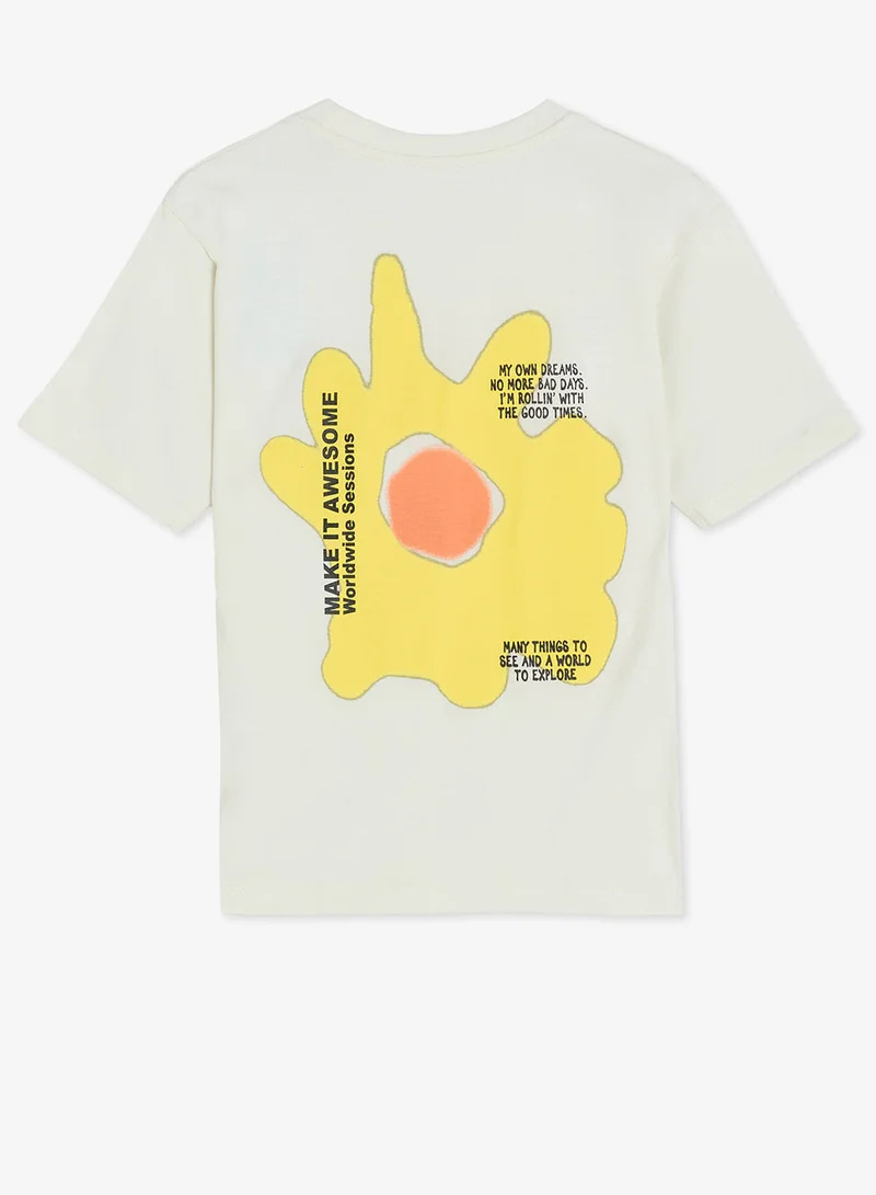 ريبلز مع نمشي Boys Drop Shoulder T-Shirts