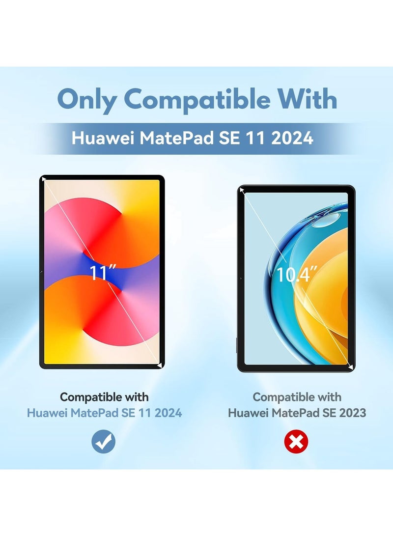 VKL 2-Pack Screen Protector for Huawei Matepad SE 11-inch 2024, 9H HD Clarity Tempered Glass Screen Film Scratch Resistant Bubble Free Screen Protector - Image 2