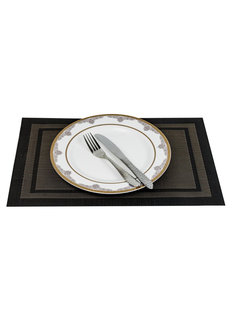 Home Non-Slip Woven Vinyl Insulation Place Mat 30 x 45 cm Heat Resistant Tabletop Placemat Washable Table Mats for Home Restaurants and Party Decoration - Image 3