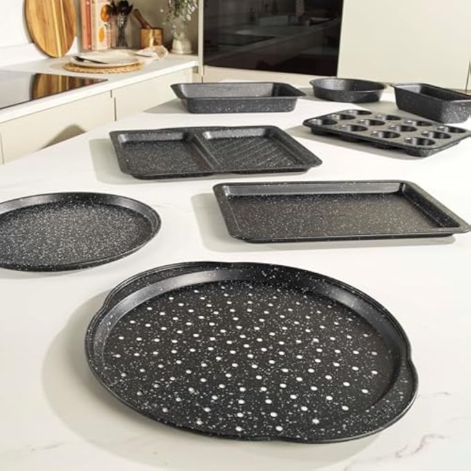 سالتر سيلفر ميجاستون 27 سم رغيف عموم غير لاصق طلاء EasyClean تصميم متين - Image 3