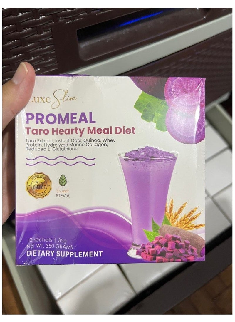 Luxe Slim - وجبة صحية من ProMeal Taro 35 جرام × 10 - Image 1