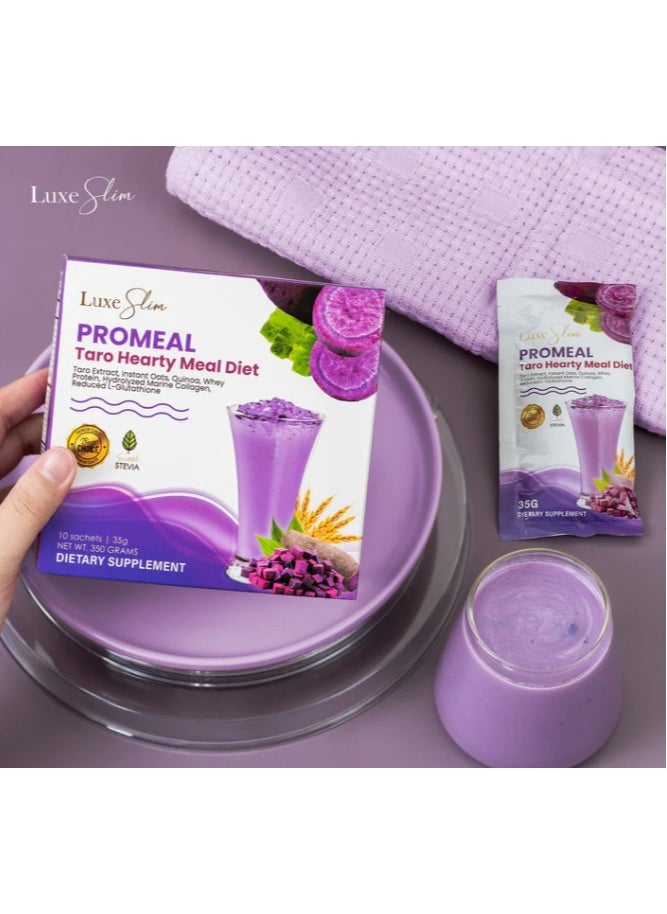 Luxe Slim - وجبة صحية من ProMeal Taro 35 جرام × 10 - Image 1