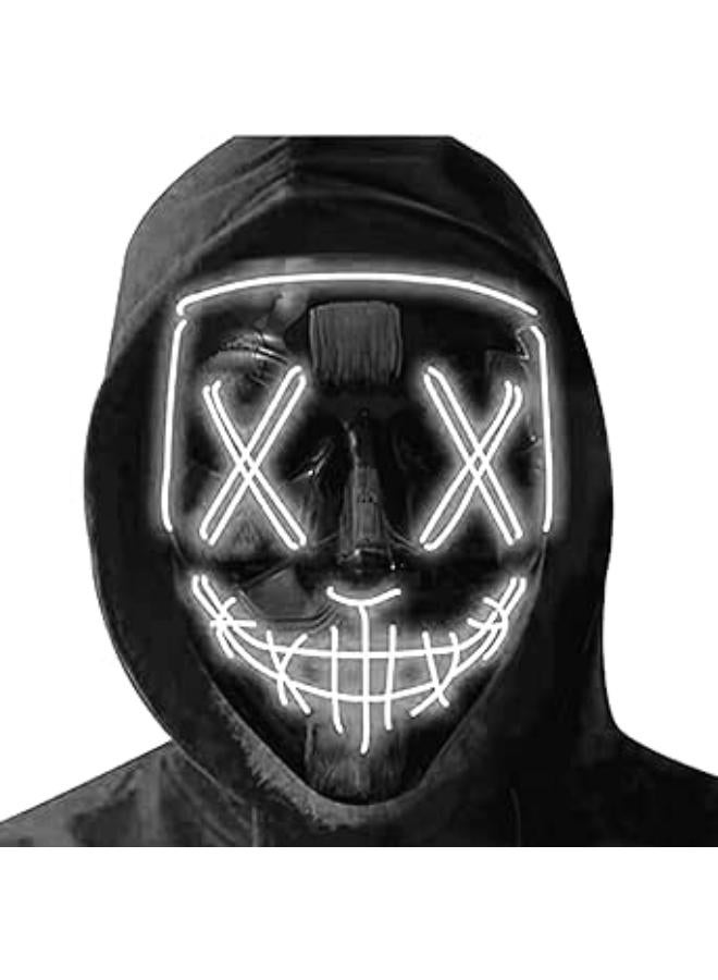 NeoGenius LED Light Up Mask for Halloween, Neon, and Bachelor Party Decoration