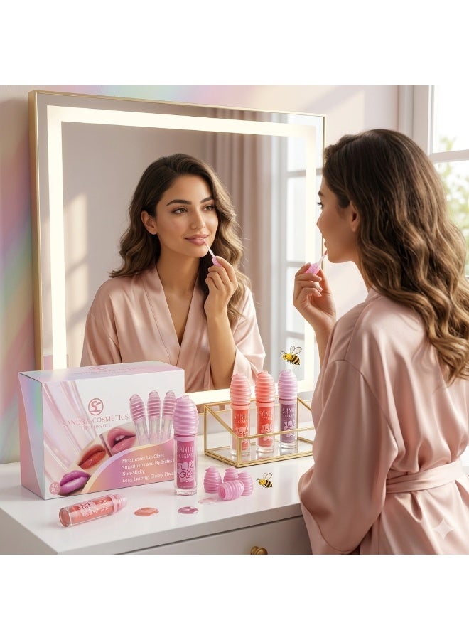 Sandra Long Lasting Moisturizing Lip Gloss for a Fuller and Attractive Look - Image 2