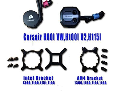 TT Racing Intel 1366 1150 1151 1155 Socket Mounting Bracket Kit for Corsair Hydro Water Series for H80I VW,H100I V2,H115I INTELB - Image 4