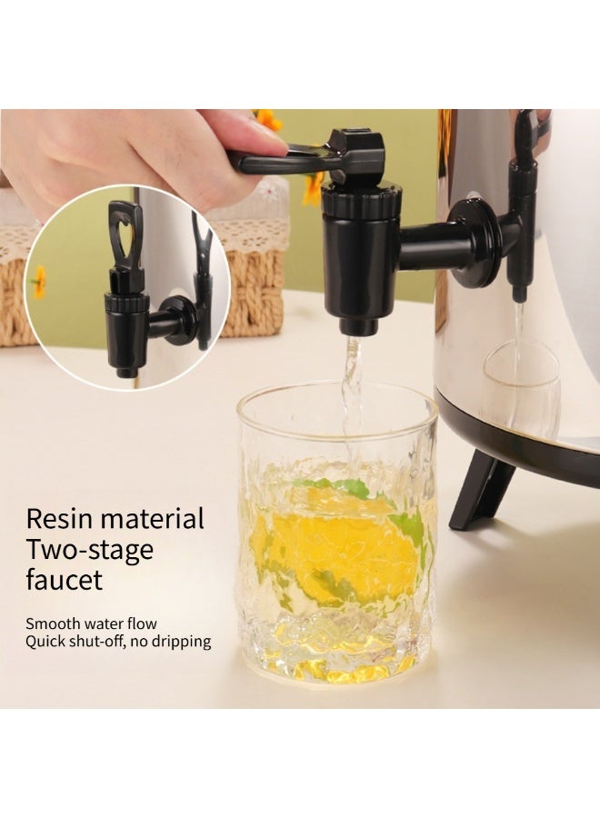 ✨ وعاء مشروبات عازل سعة ١٠ لتر ✨ دلو مشروبات من الفولاذ المقاوم للصدأ للاستخدام التجاري والمنزلي | يحافظ على درجة الحرارة ١٢ ساعة للبارد والساخن | صنبور مضاد للتسرب - Image 2