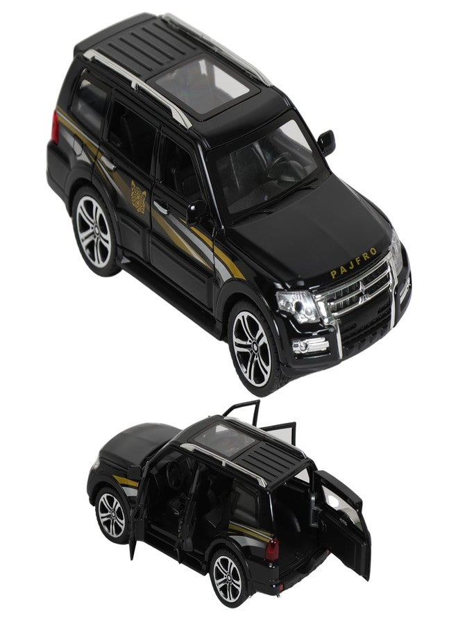 PN AVAN Alloy Metal Pull Back Die-cast Car 1:32 Various Models with Sound & Music, Toy Cars for Kids Durable and Fun Gift for Boys and Girls (Black Pajero) - Image 1