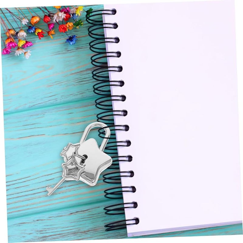 Artibetter Decorative Star Shaped Padlock with Keys for Diary Jewelry Box Durable Rustproof Travel Accessory - Image 4