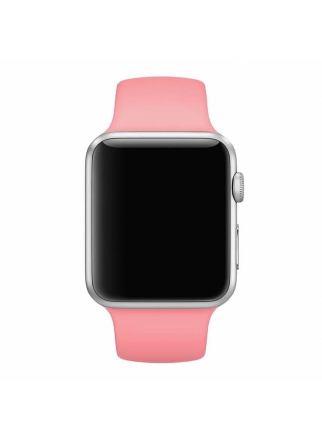 Compatible with Apple Watch Strap 45mm 44mm 42mm 49mm, Soft Silicone Sport Band Replacement Straps for iWatch Strap Series 9 8 7 6 5 4 3 2 1 SE, 42mm/44mm/45mm/49mm - Image 3