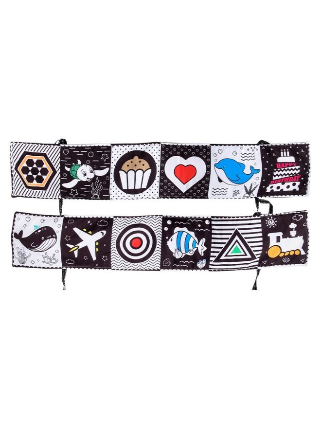 Early Development Educational Cloth Book, Nontoxic Fabric Cloth High Contrast Foldable Educational Activity Cloth Soft Book Perfect For Infants Boys And Girls Early Education（Graphics/Ocean/Ship） - Image 4