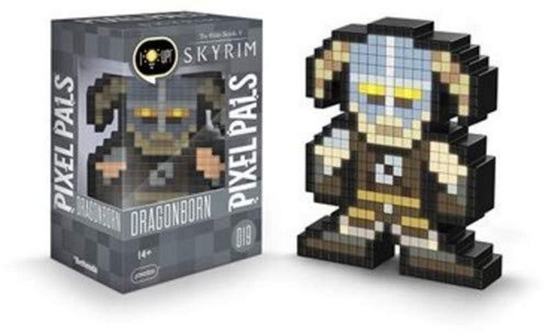 PDP Pixel Pals The Elder Scrolls V Skyrim Dragonborn Collectible Lighted Figure 878036NADovahkiin - Image 2